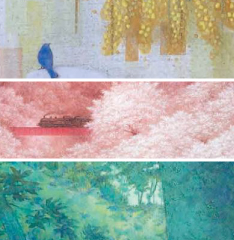 村松詩絵・橋爪純・﨑山あいり日本画三人展